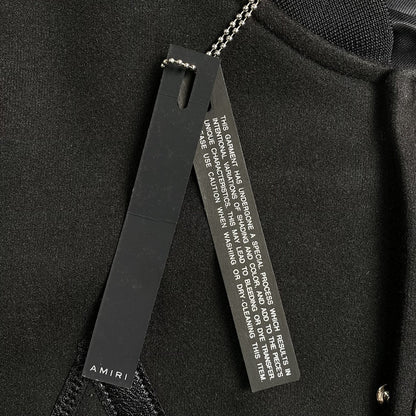 Campera Amiri Staggered Logo Bomber Negra