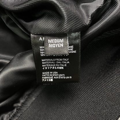Campera Amiri Staggered Logo Bomber Negra