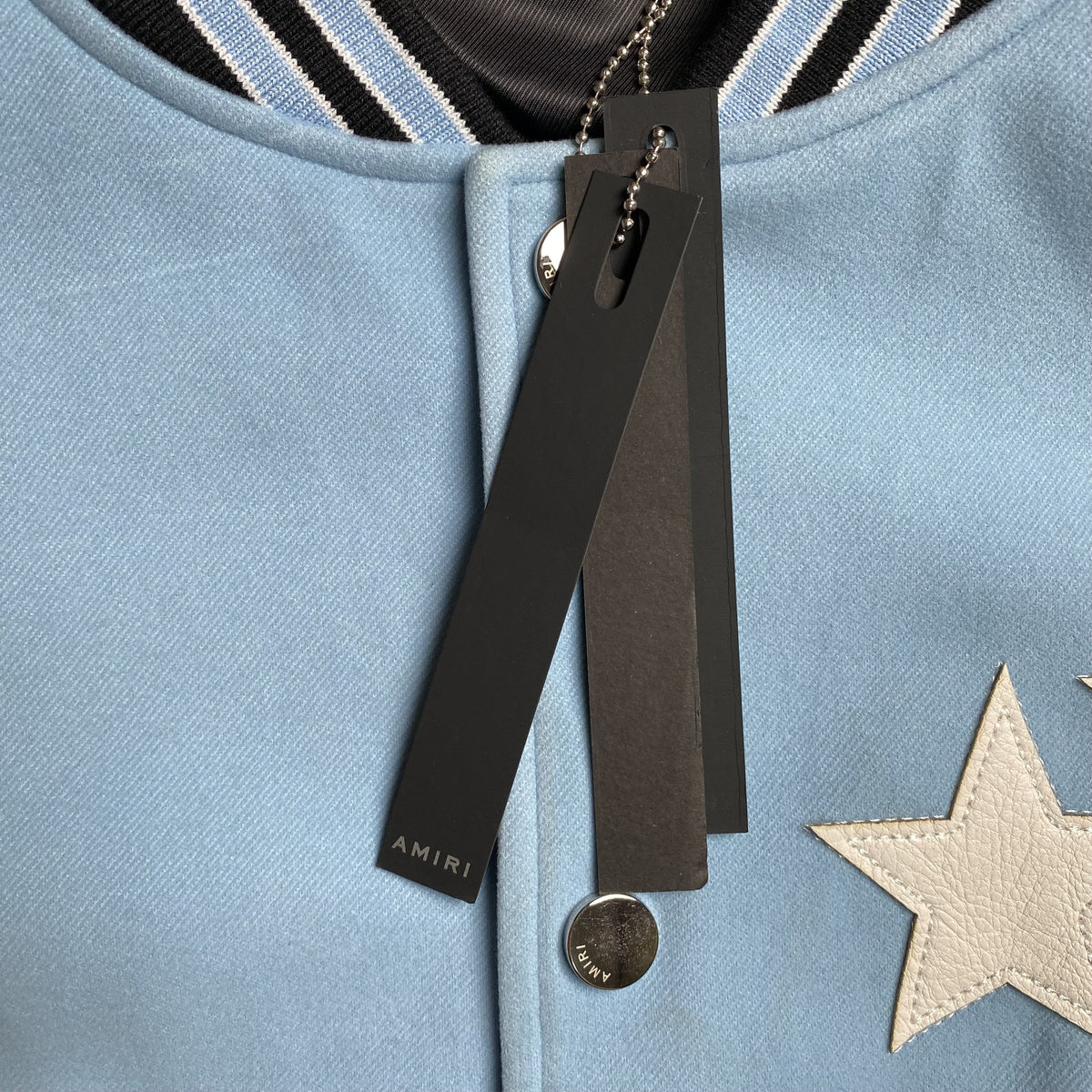 Campera Amiri Stars Bomber Celeste