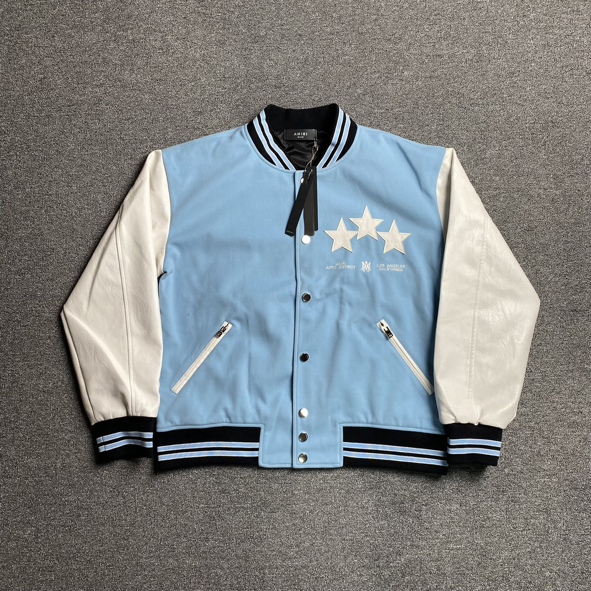 Campera Amiri Stars Bomber Celeste