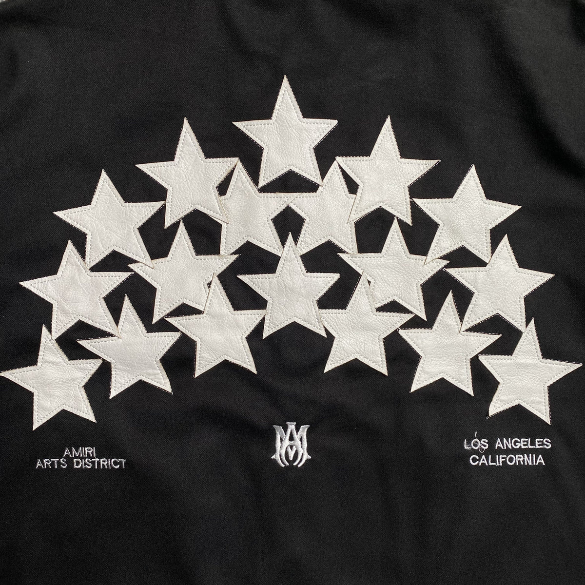 Campera Amiri Stars Bomber Negra