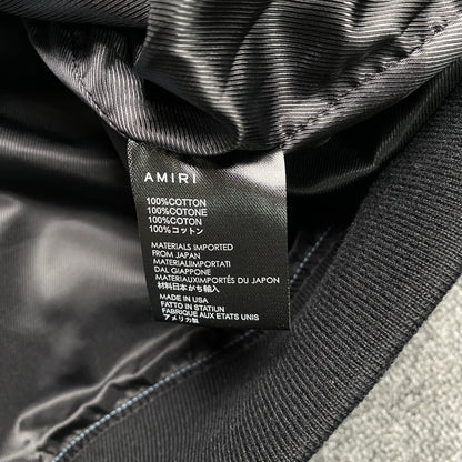 Campera Amiri Stars Bomber Negra