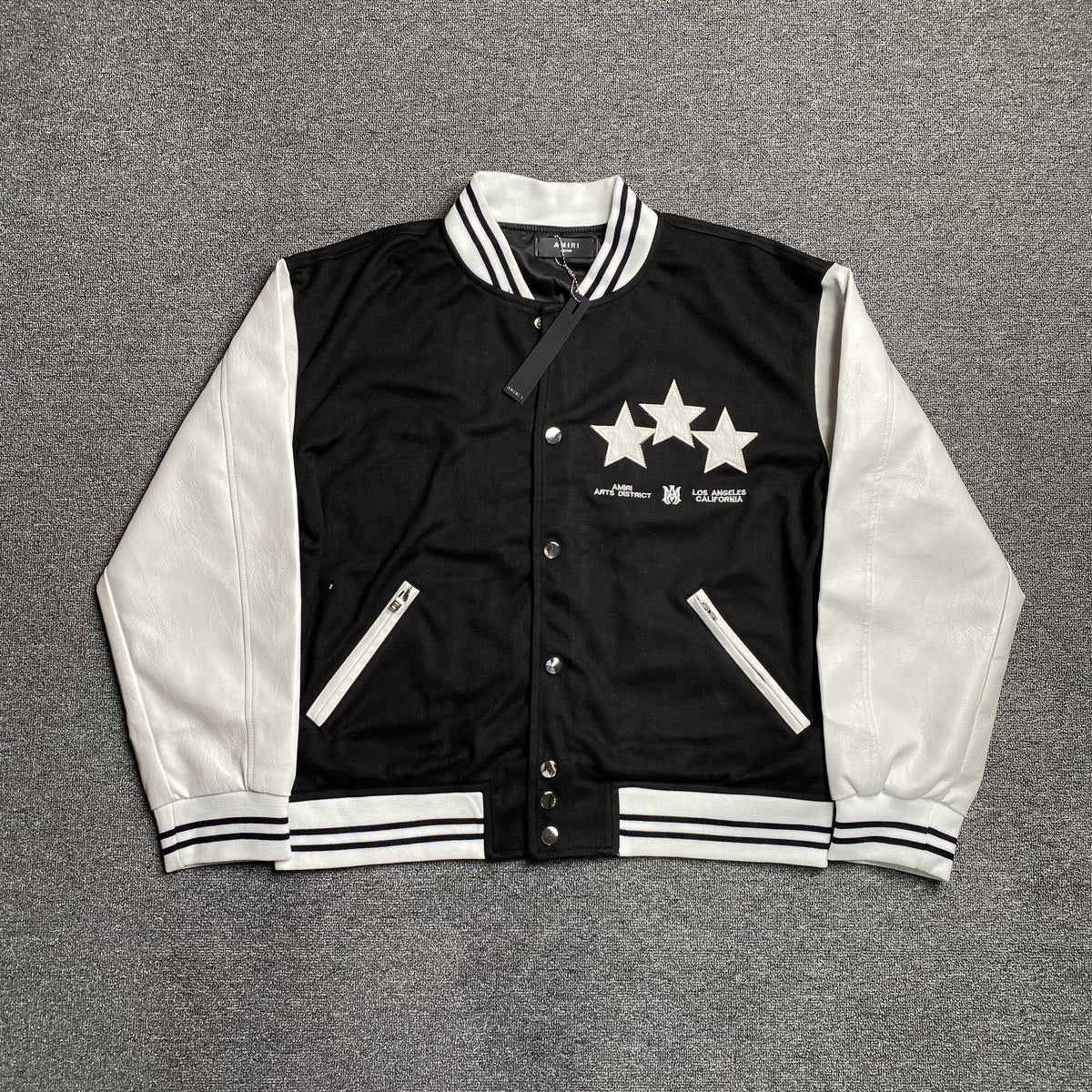 Campera Amiri Stars Bomber Negra