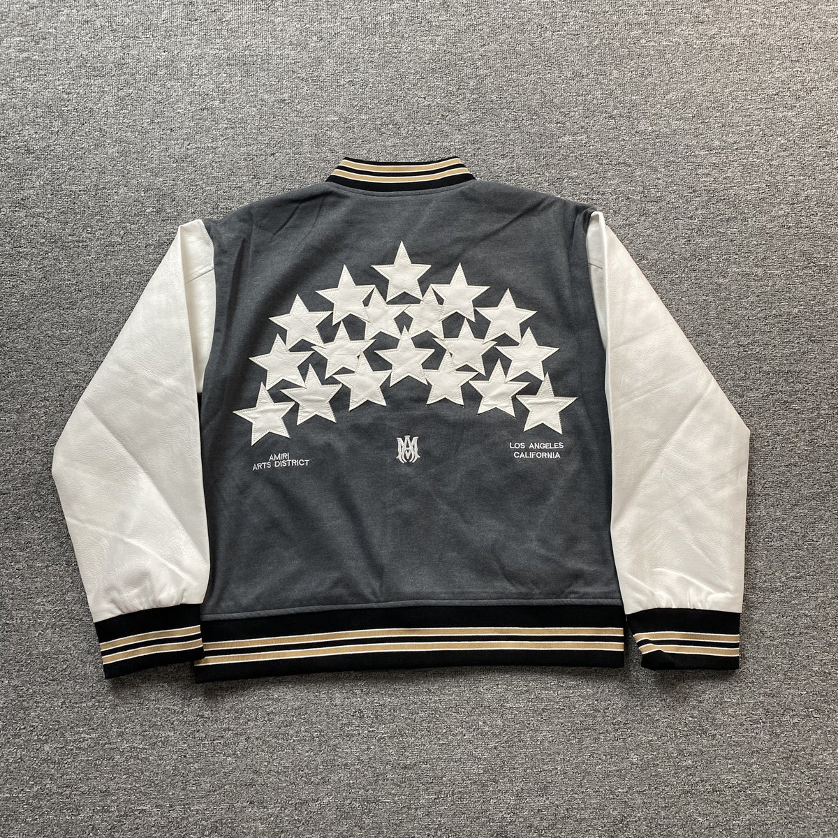 Campera Amiri Stars Bomber Gris