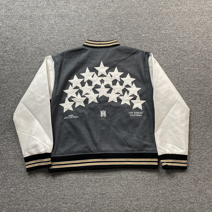 Campera Amiri Stars Bomber Gris