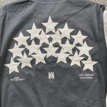 Campera Amiri Stars Bomber Gris