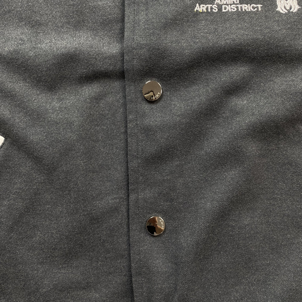 Campera Amiri Stars Bomber Gris