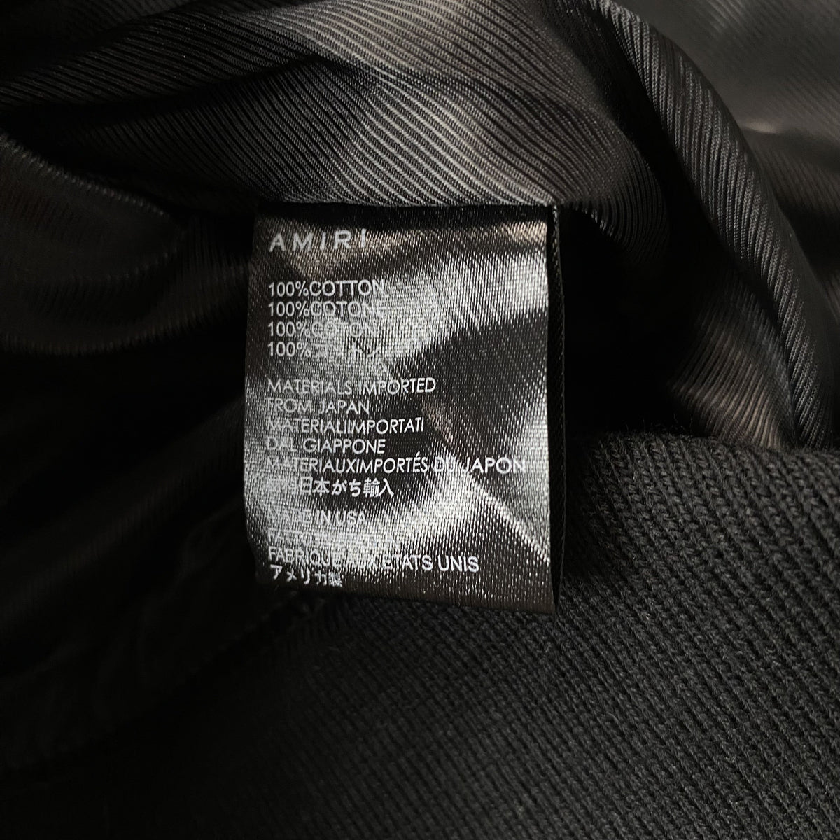 Campera Amiri Stars Bomber Gris