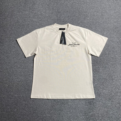 Remera Amiri Theatre Flocked Beige