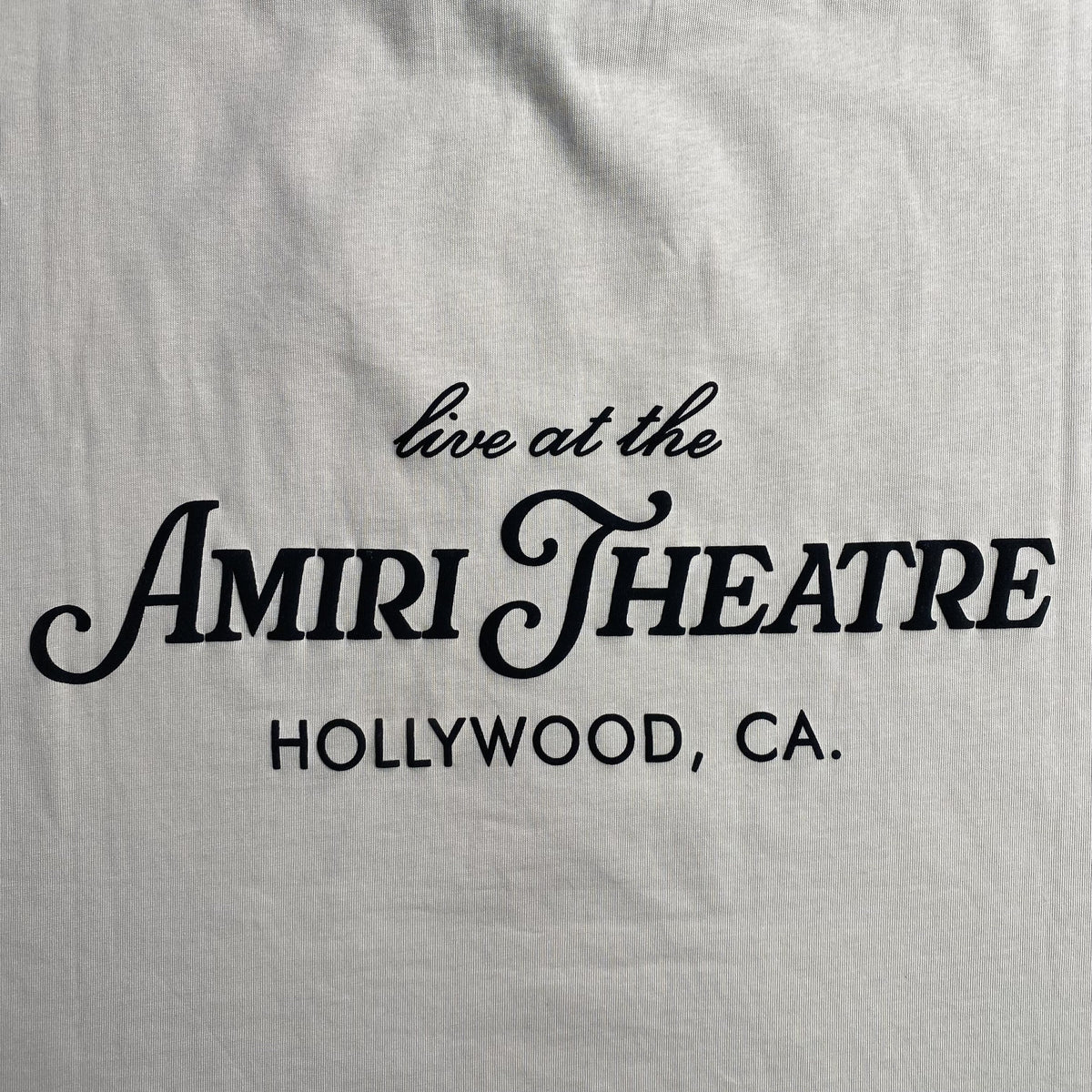 Remera Amiri Theatre Flocked Beige