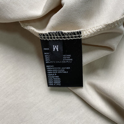 Remera Amiri Theatre Flocked Beige