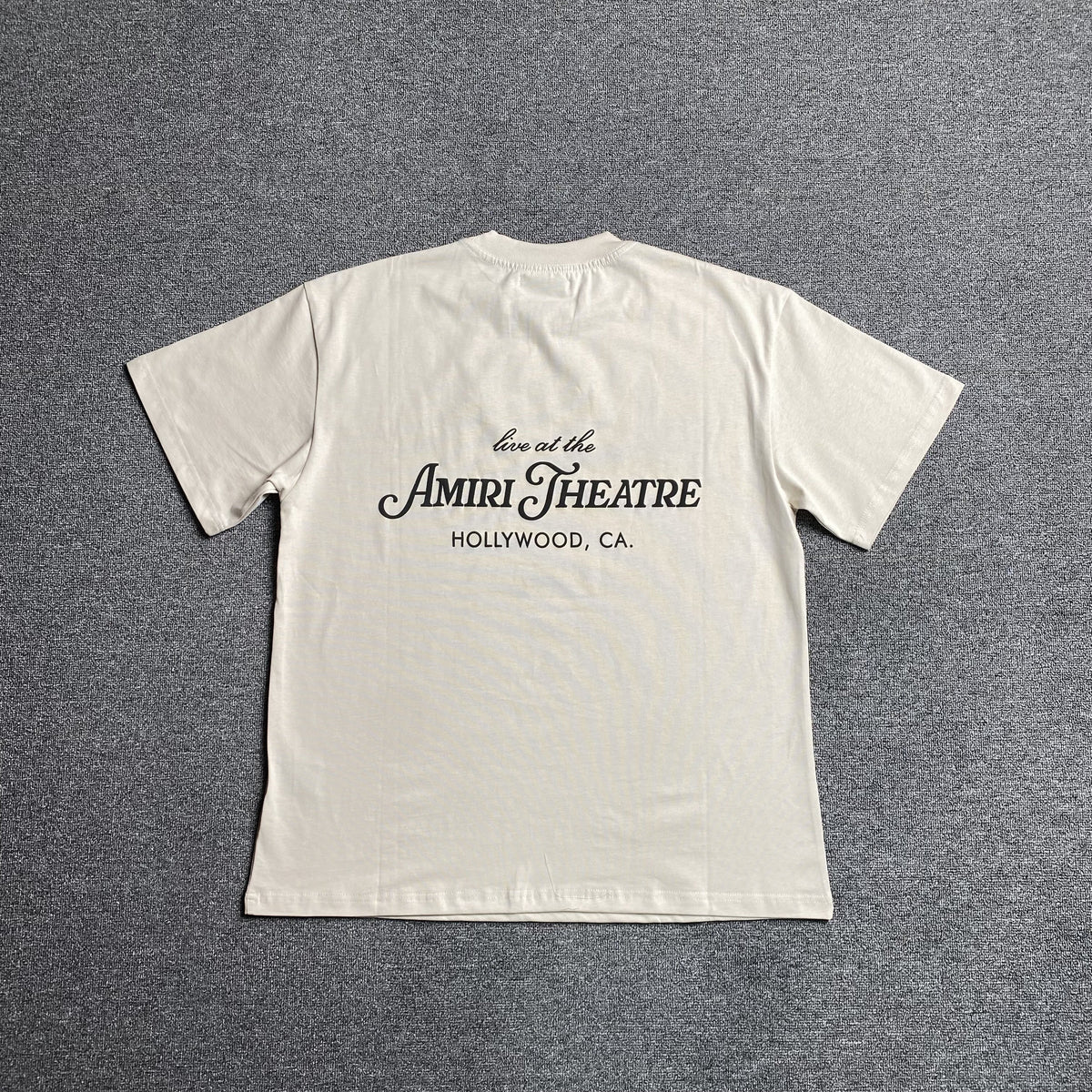 Remera Amiri Theatre Flocked Beige
