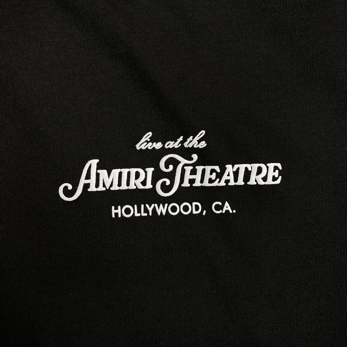 Remera Amiri Theatre Flocked Negra