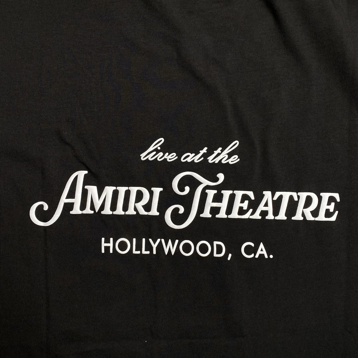 Remera Amiri Theatre Flocked Negra