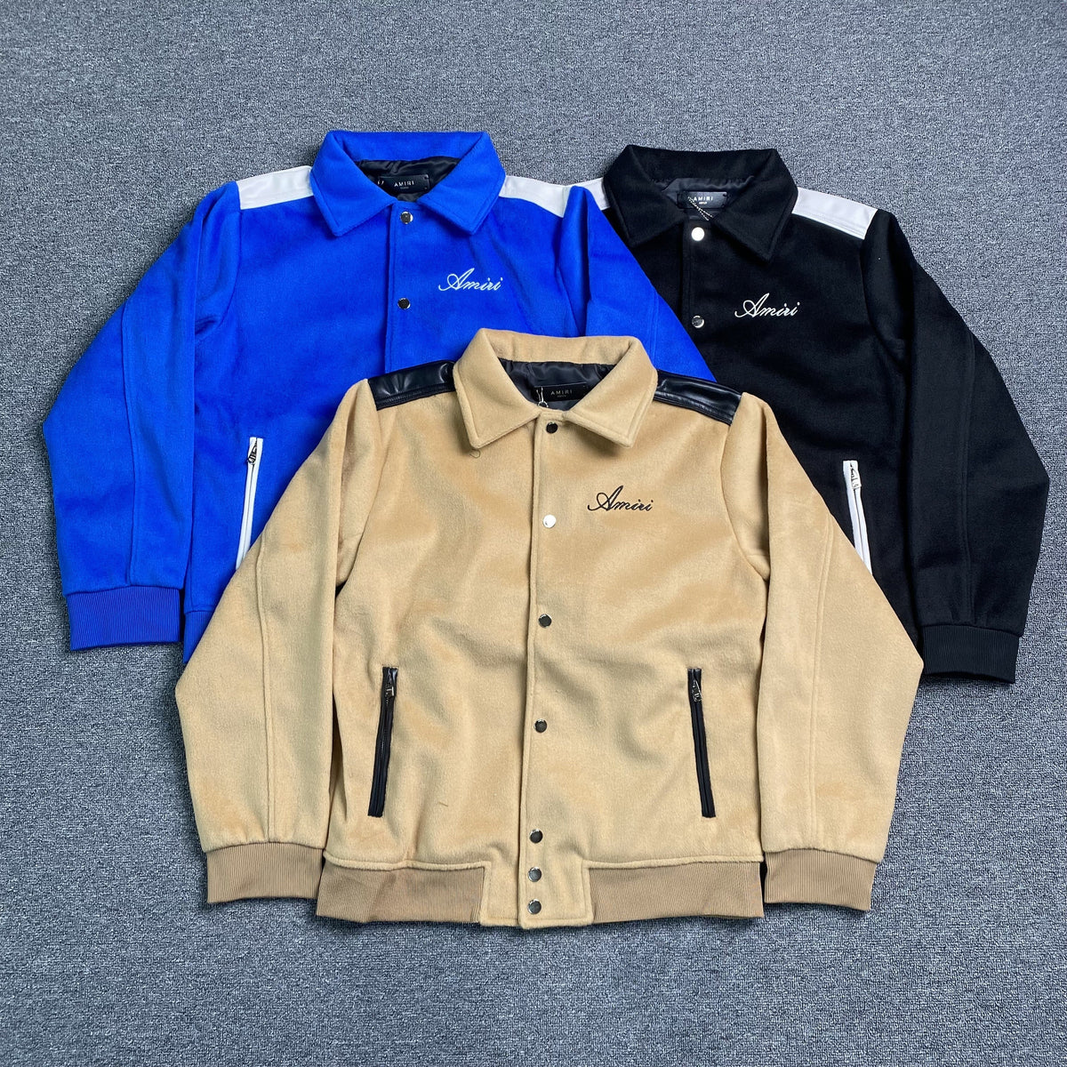 Campera Amiri Bomber Azul