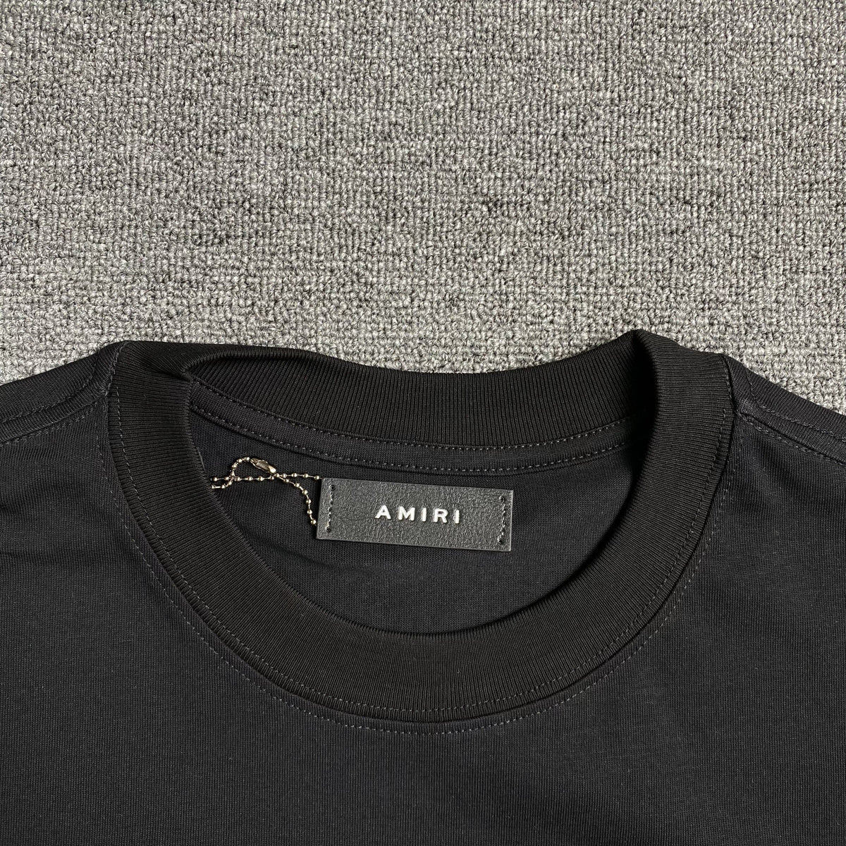 Remera Amiri Vintage Tiger Negra