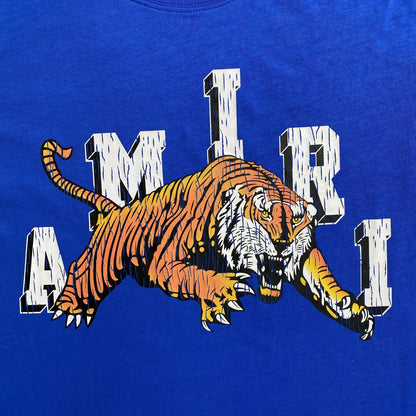 Remera Amiri Vintage Tiger Azul