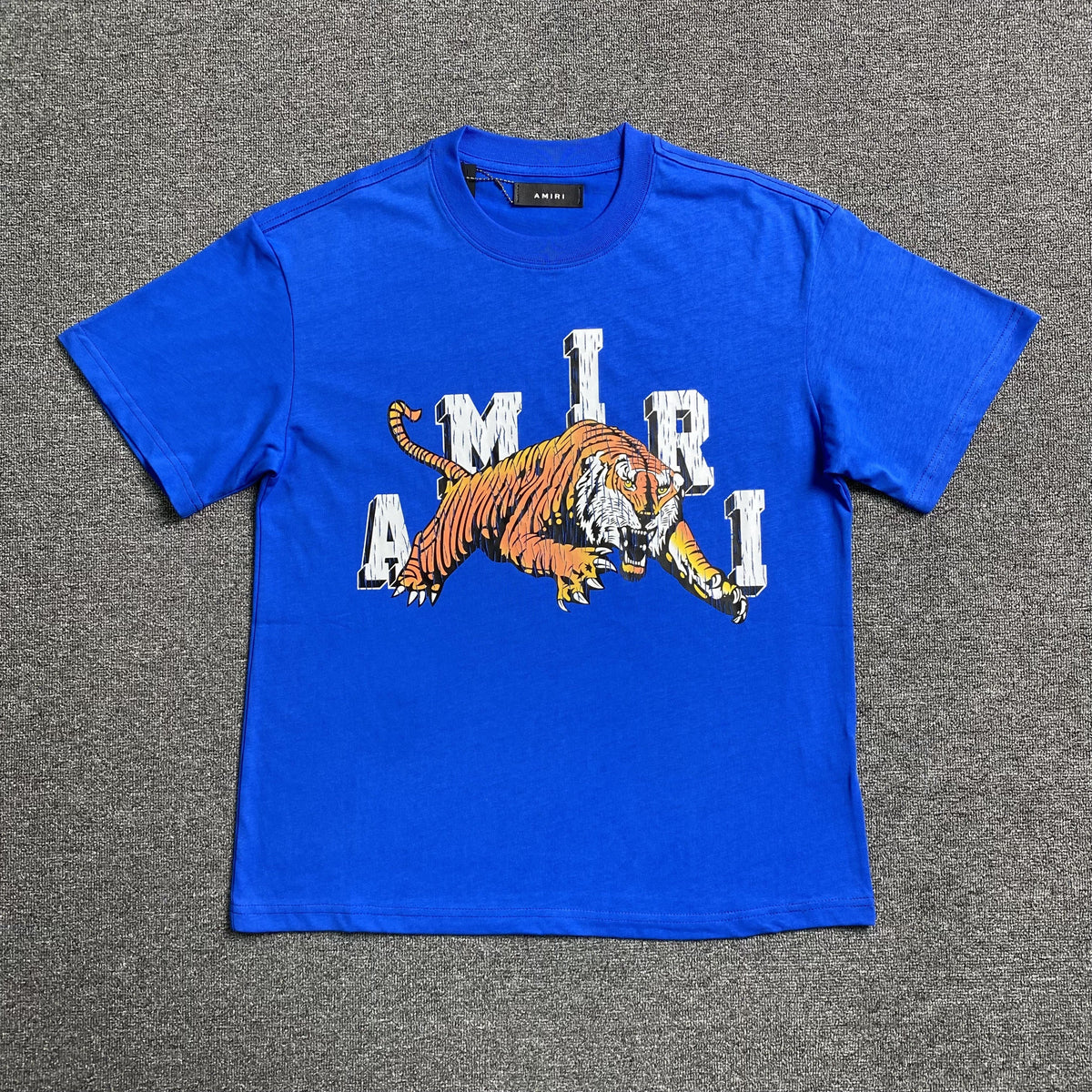 Remera Amiri Vintage Tiger Azul