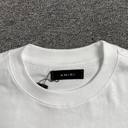 Remera Amiri Vintage Tiger Blanca