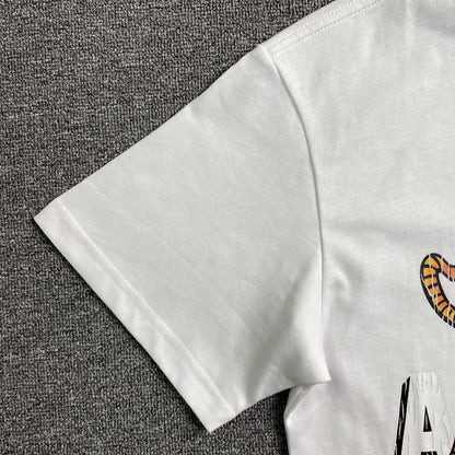 Remera Amiri Vintage Tiger Blanca