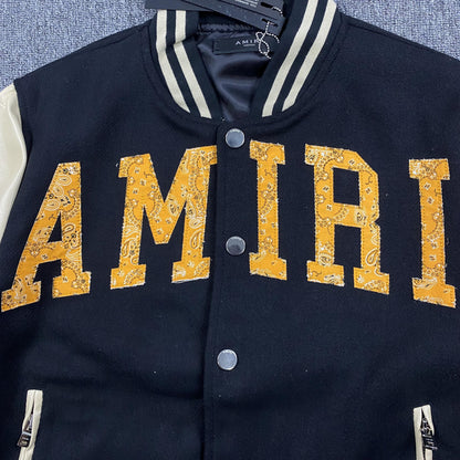 Campera Amiri Vintage Bomber Negra