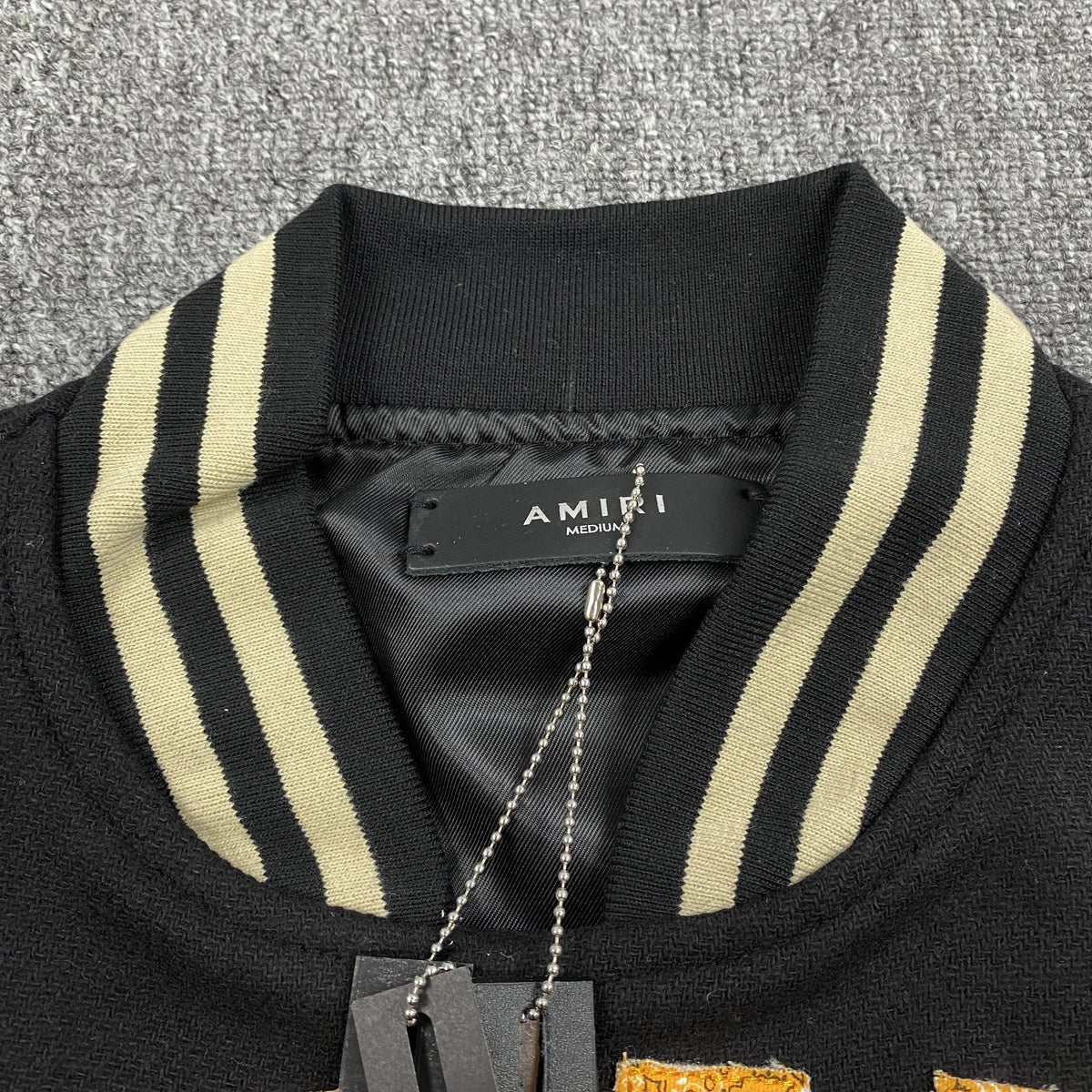 Campera Amiri Vintage Bomber Negra