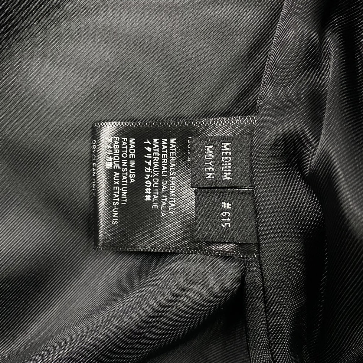 Campera Amiri Vintage Bomber Negra