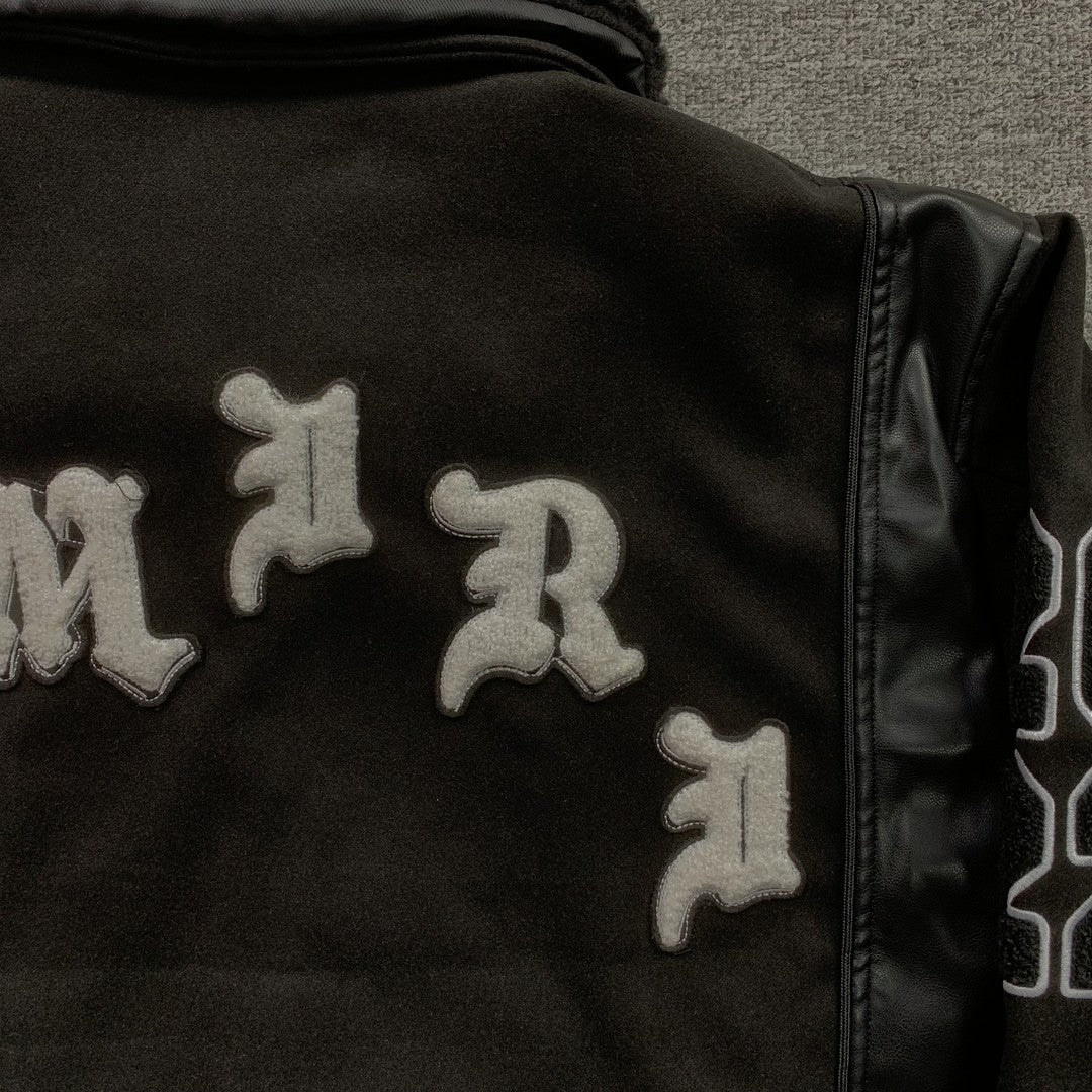 Campera Amiri Wes Lang Bomber Negra