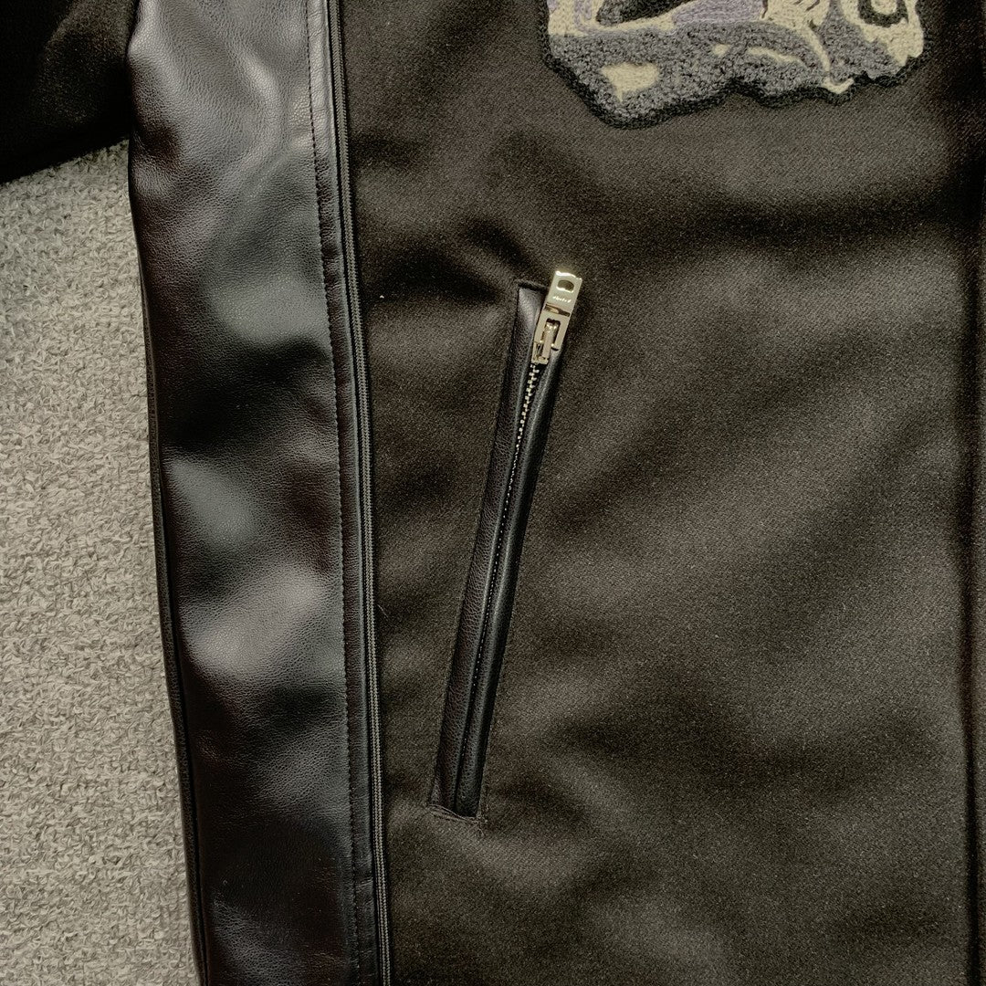 Campera Amiri Wes Lang Bomber Negra