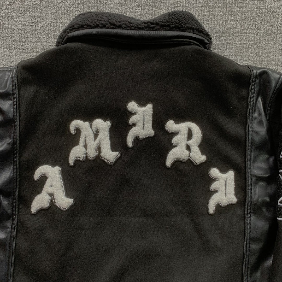 Campera Amiri Wes Lang Bomber Negra