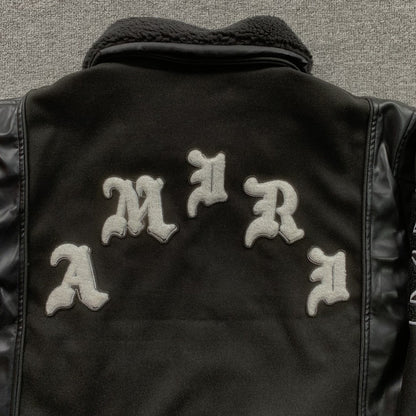 Campera Amiri Wes Lang Bomber Negra