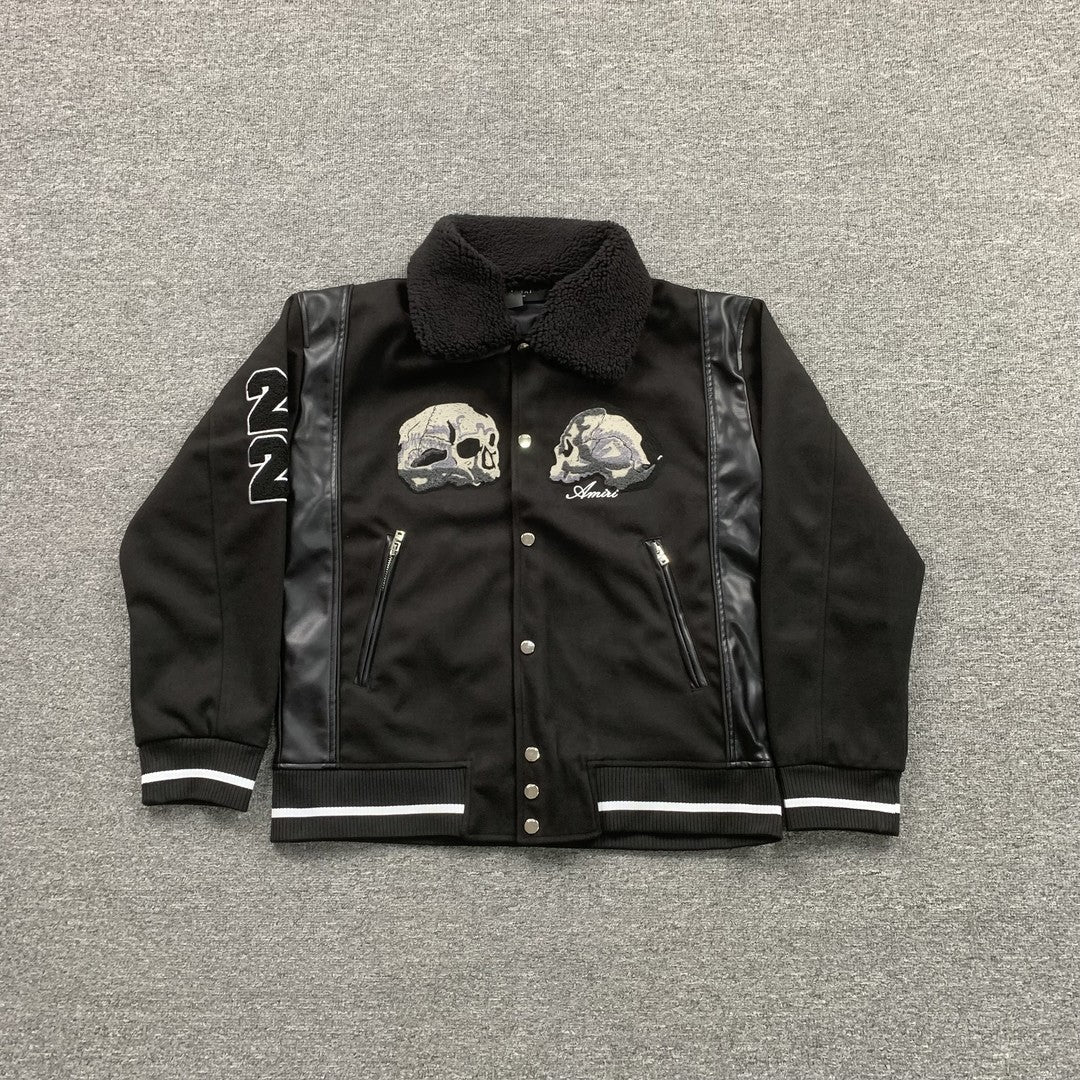 Campera Amiri Wes Lang Bomber Negra