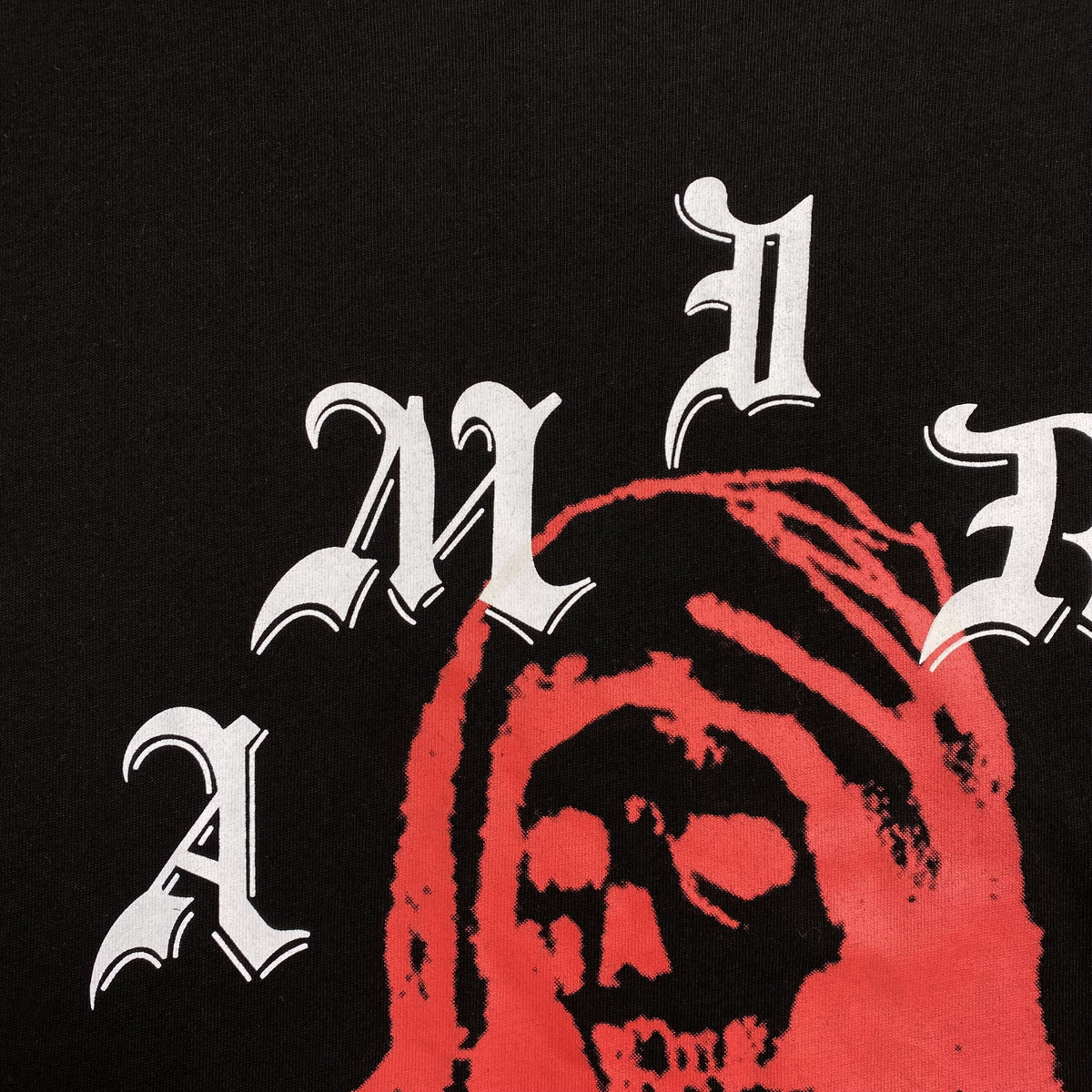 Remera Amiri X Wes Lang Solar Kings Negra