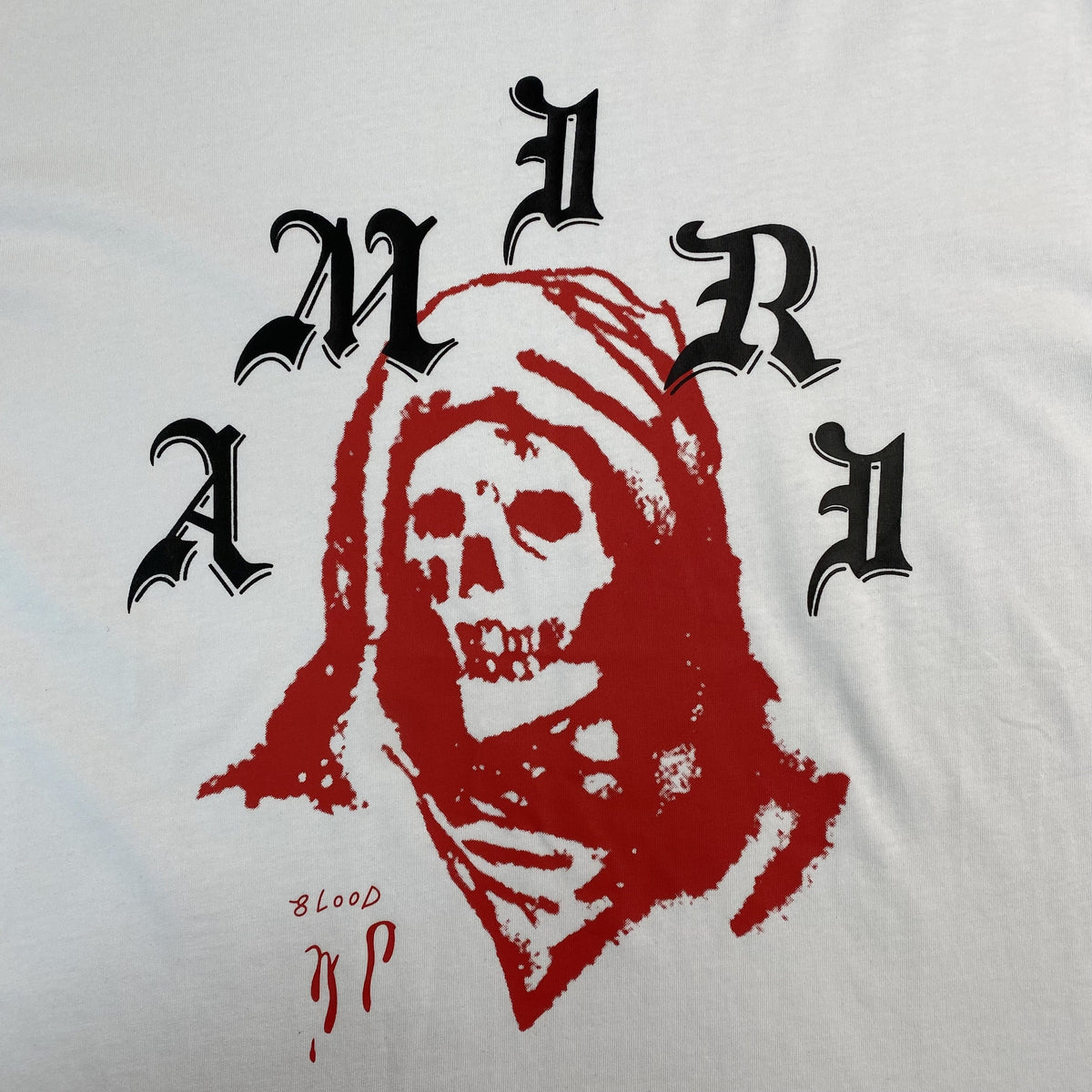 Remera Amiri X Wes Lang Solar Kings Blanca