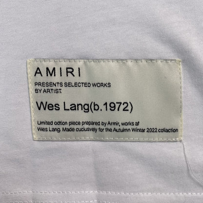 Remera Amiri X Wes Lang Solar Kings Blanca