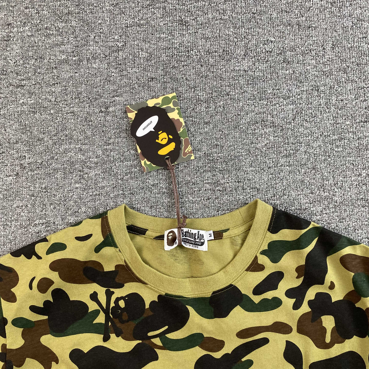 Remera Bape 1st Camo One Point Amarilla