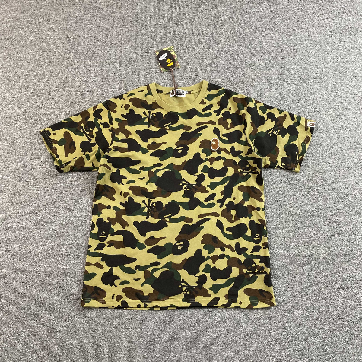 Remera Bape 1st Camo One Point Amarilla