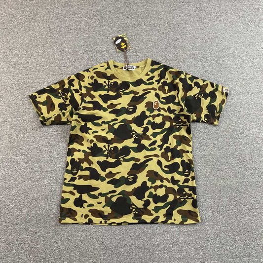 Remera Bape 1st Camo One Point Amarilla
