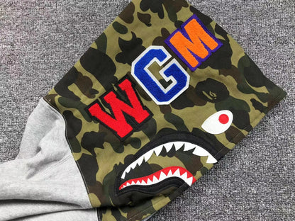 Campera Bape 1St Camo Shark Full Zip Buzo Gris