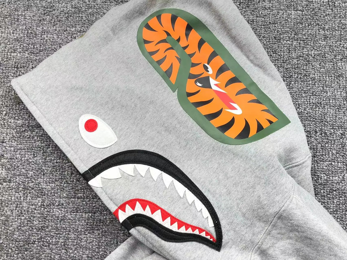 Campera Bape 1St Camo Shark Full Zip Buzo Gris