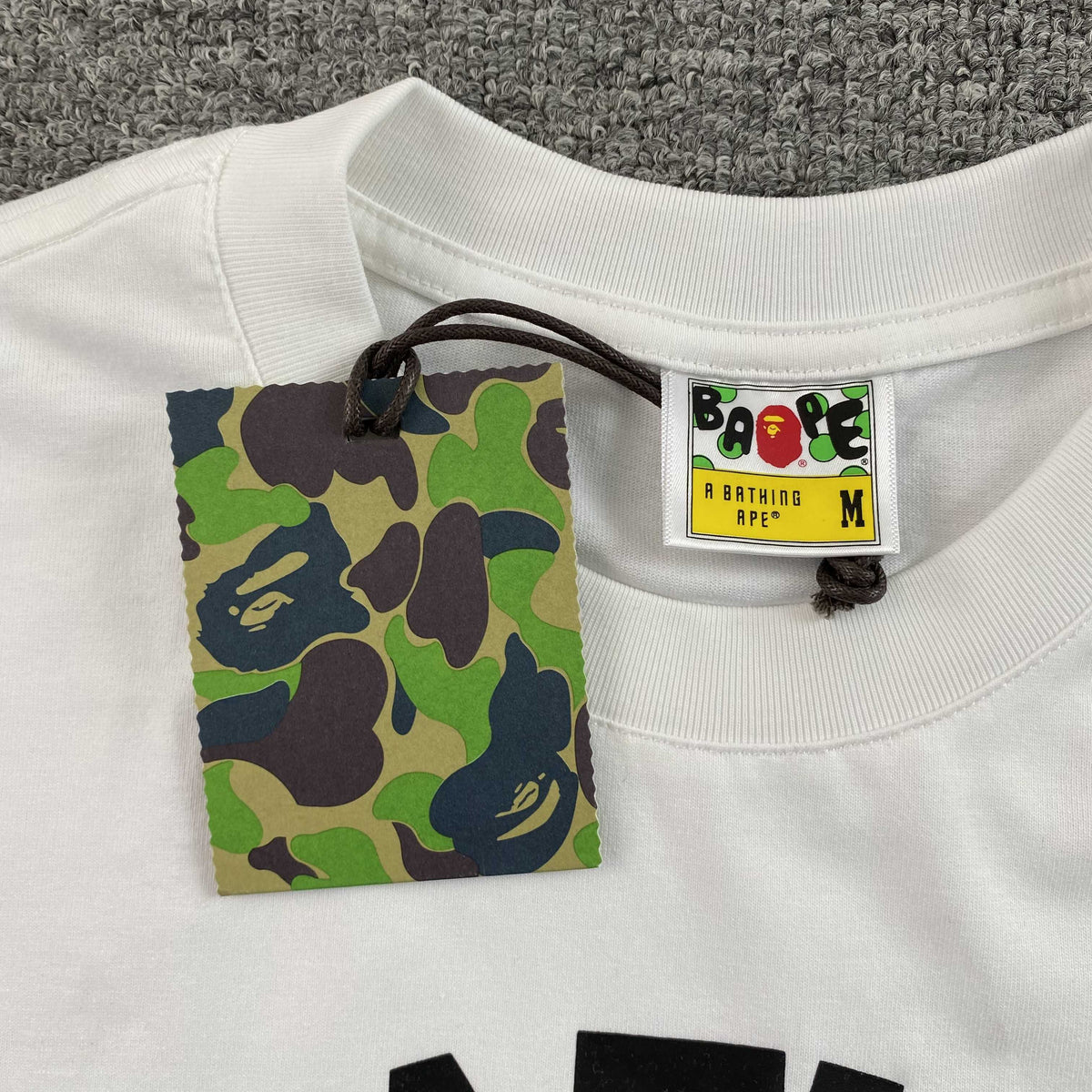 Remera Bape 1st Camo Shark Seijin Blanca