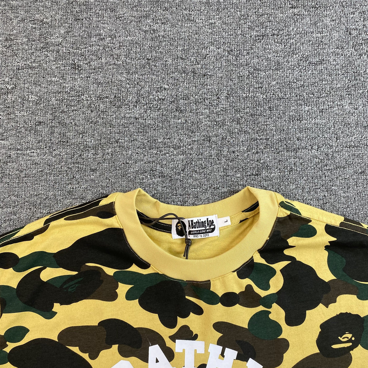 Remera Bape 1st Camo Amarilla