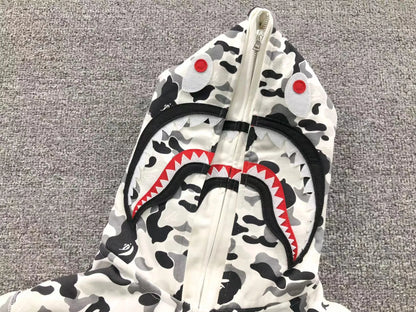 Campera Bape Abc Camo Double Shark Buzo Gris