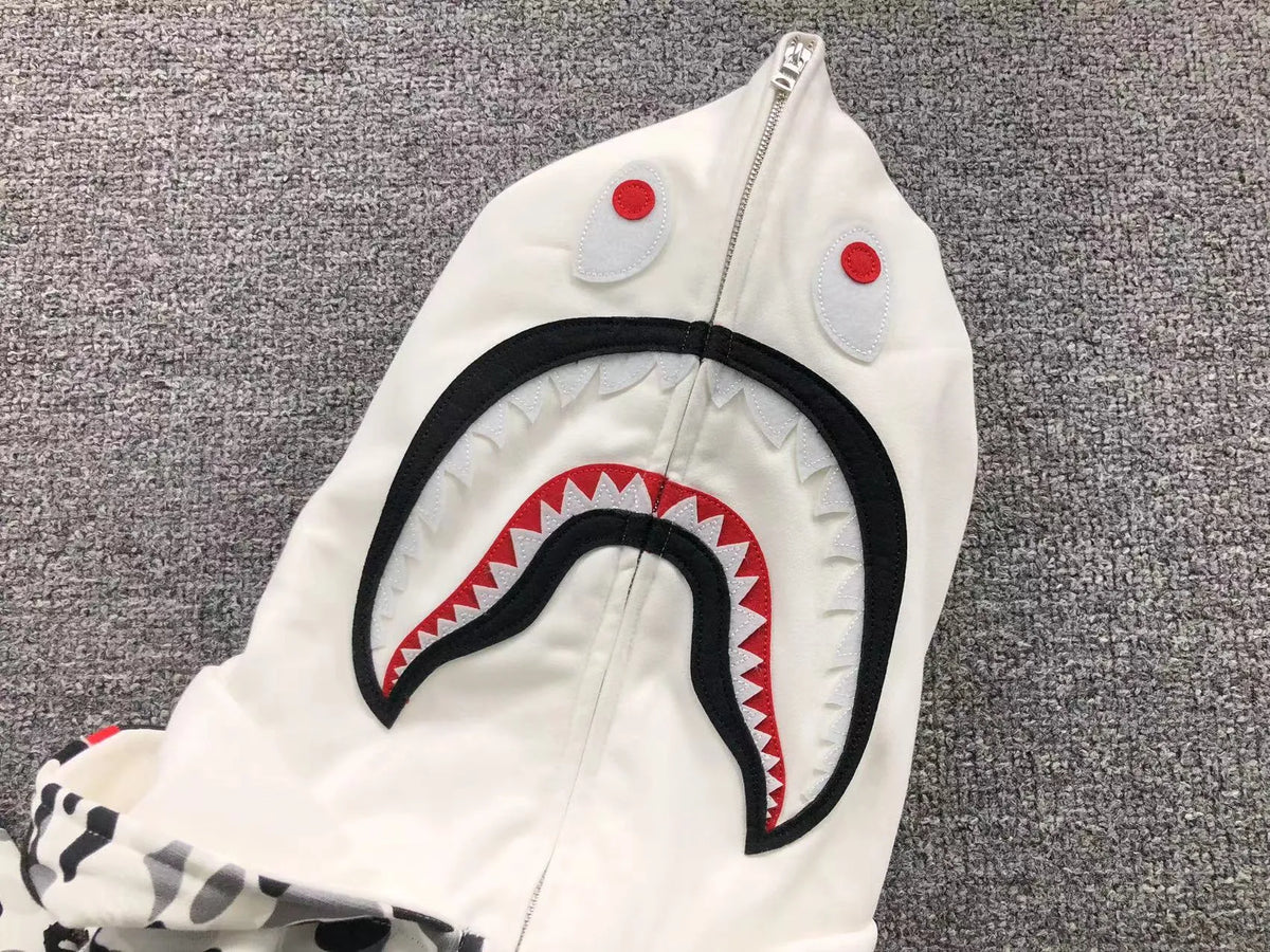 Campera Bape Abc Camo Double Shark Buzo Gris