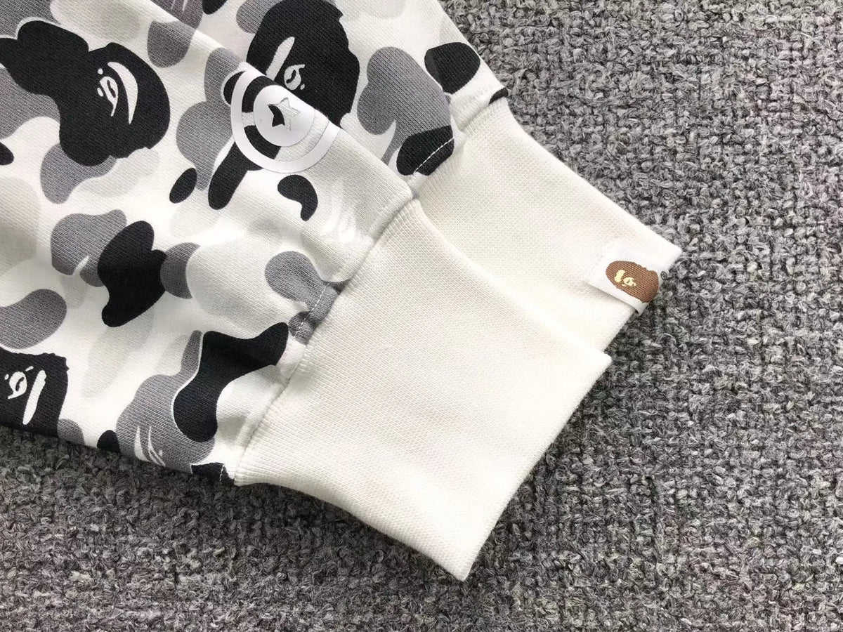 Campera Bape Abc Camo Double Shark Buzo Gris