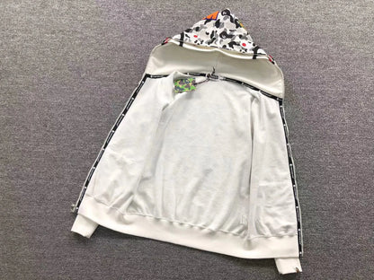Campera Bape Abc Camo Double Shark Buzo Gris