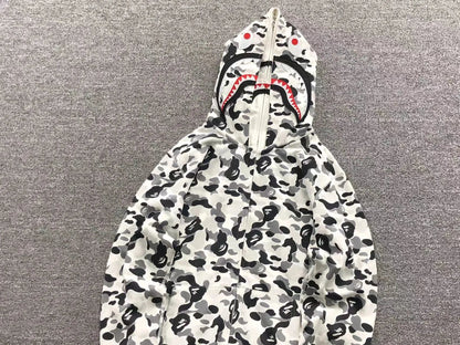 Campera Bape Abc Camo Double Shark Buzo Gris