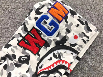 Campera Bape Abc Camo Double Shark Buzo Gris