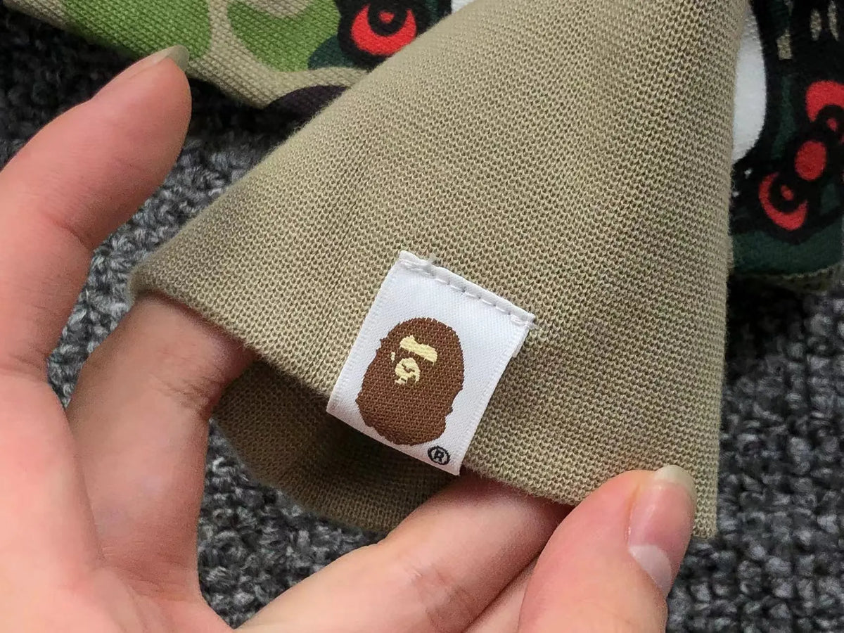 Campera Bape Abc Camo Hello Kitty Shark Full Zip Verde