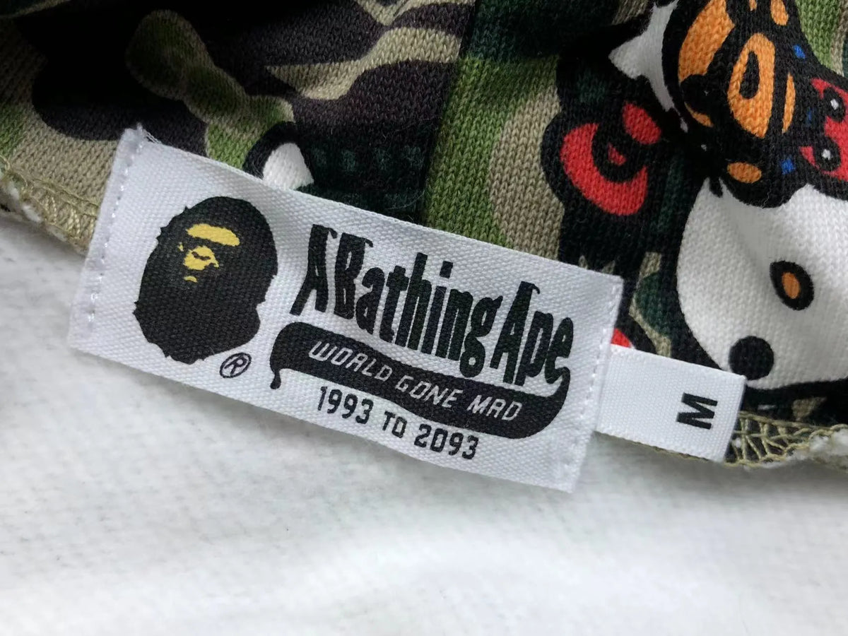 Campera Bape Abc Camo Hello Kitty Shark Full Zip Verde